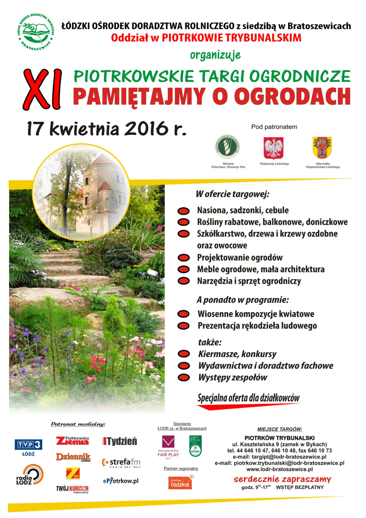 Plakat XI Targi Ogrodnicze